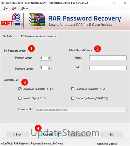 eSoftTools RAR Password Recovery 2.5