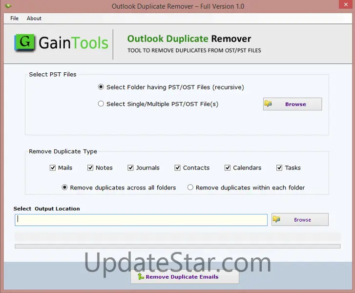 GainTools Outlook Duplicate Remover 1.0