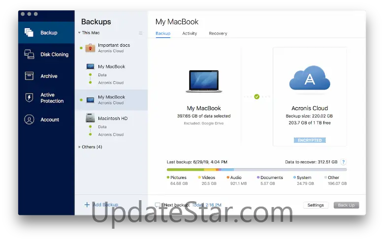 Acronis True Image for Mac 2021.39229