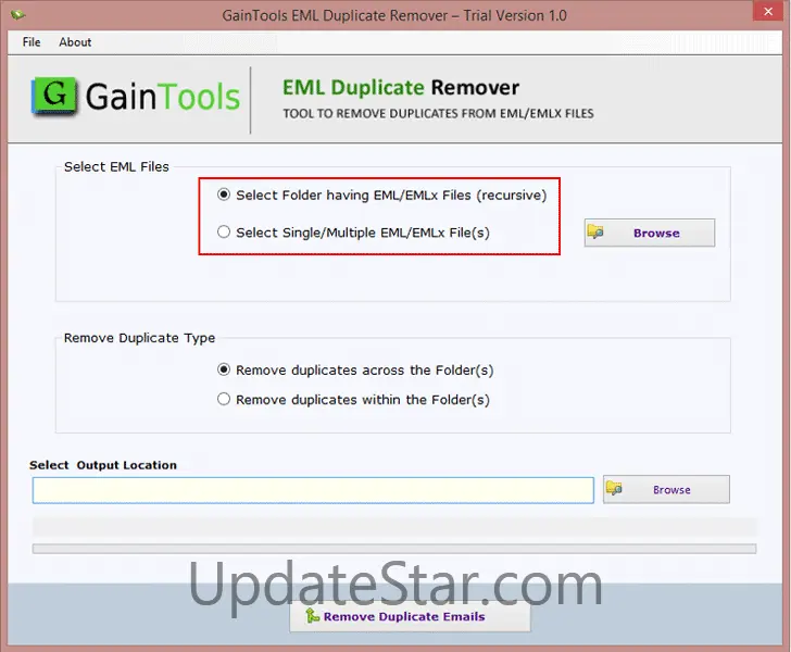GainTools EML Duplicate Remover 1.0