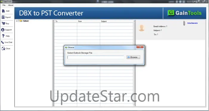 Gain Tools DBX to PST Converter 1.0