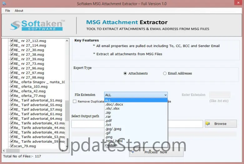 Softaken MSG Attachment Extractor 1.0