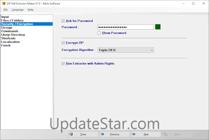 ZIP Self Extractor Maker 1.9