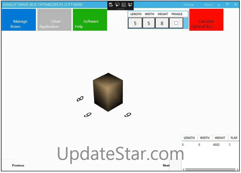 isimSoftware Box Optimization Software 1.0.1
