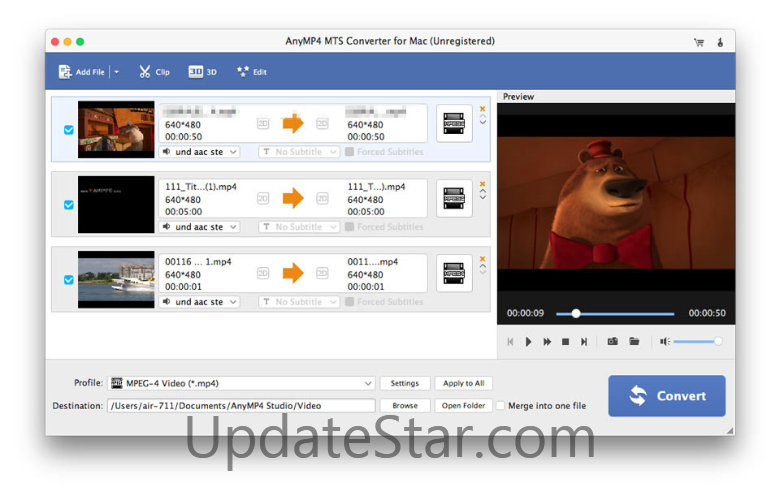 AnyMP4 MTS Converter for Mac 8.2.22