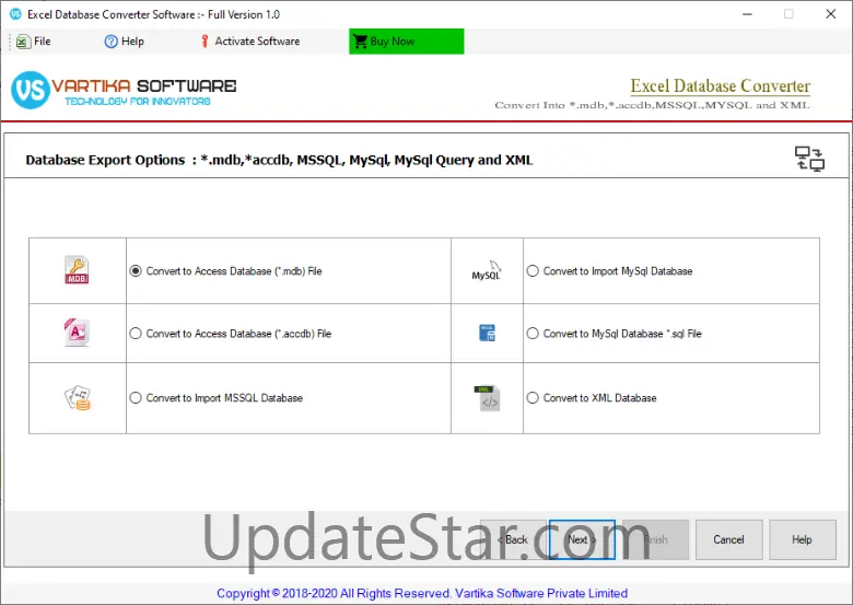 Database Converter for Excel 1.0