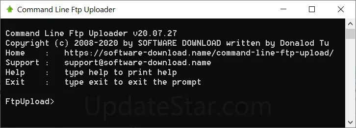 Command Line Ftp Uploader 20.7.27