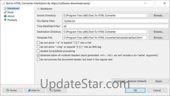 Text to HTML Converter-Markdown 20.7.25