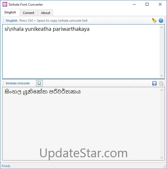 Sinhala Font Converter 1.0