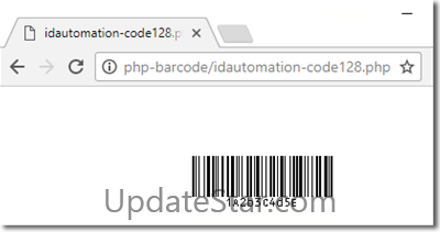 Code-128 & GS1-128 PHP Barcode Script 17.12