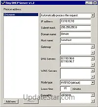 Tiny DHCP Server 1.3.5599
