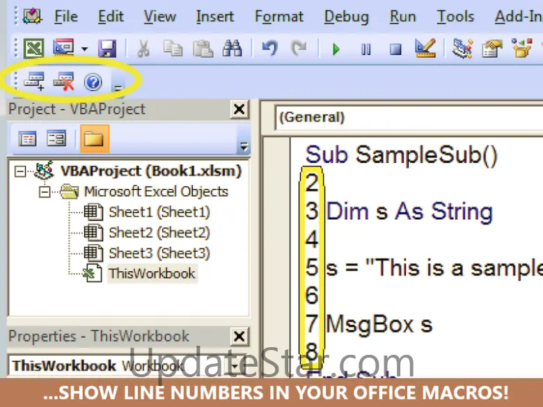 VBA Line Numbers with CodeLiner 6.0