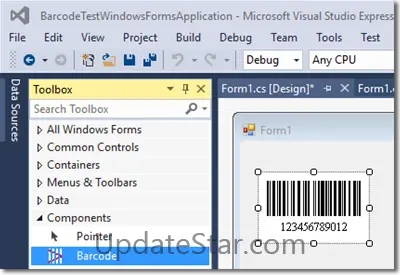 GS1 DataBar and Composite Forms Control 20.4