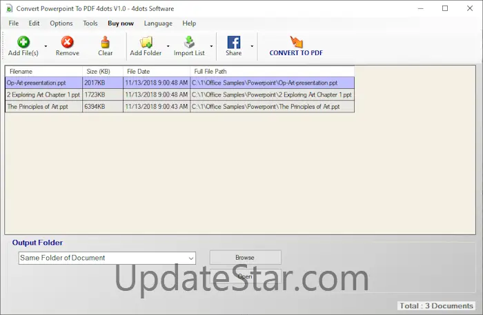 Convert Powerpoint to PDF 4dots 1.0