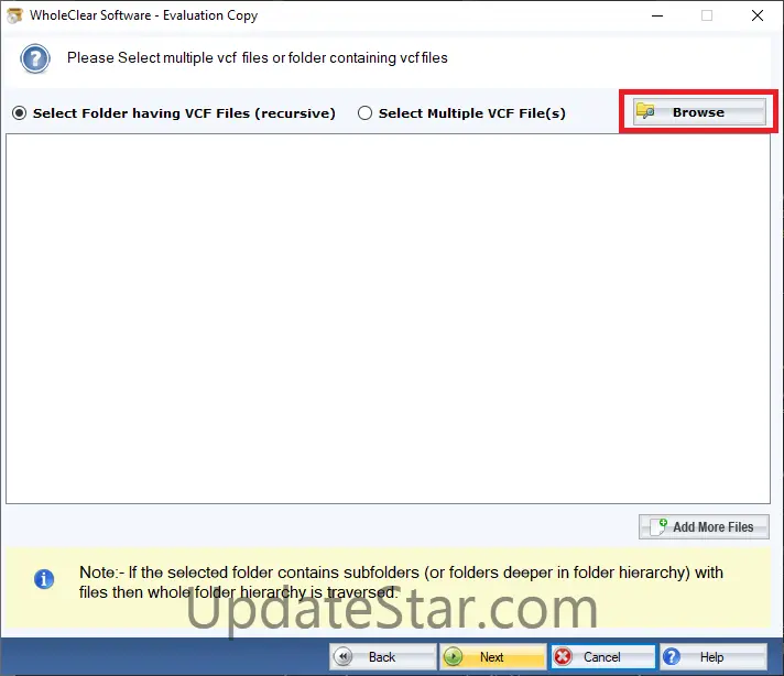 WholeClear VCF to CSV Converter 6.0