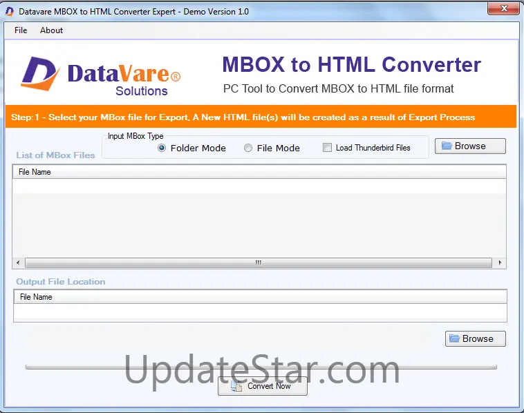 Datavare MBOX to HTML Converter Expert 1.0