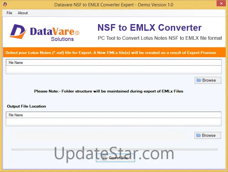 Datavare NSF to EMLX Converter 1.0