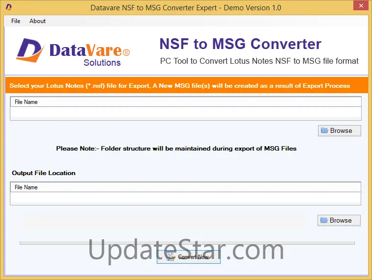 Datavare NSF to MSG Converter 1.0