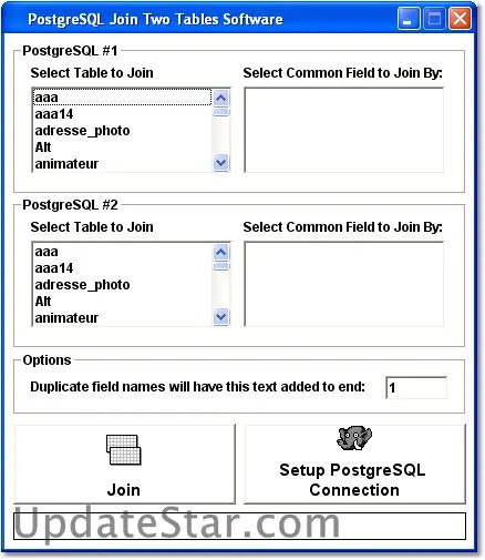 MS SQL Server Join Two Tables Software 7.0