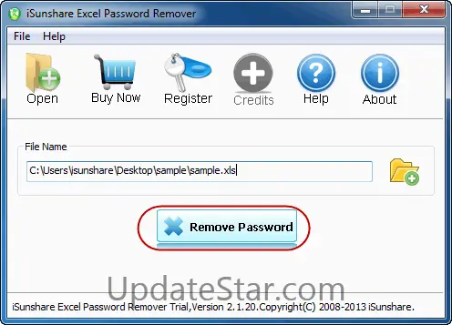 iSunshare Excel Password Remover 2.1.20