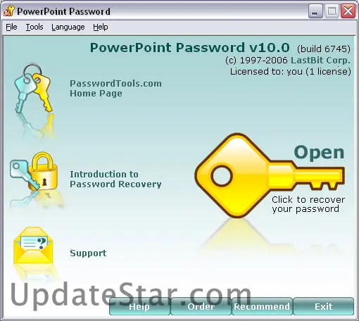 PowerPoint Password Recovery 11.0.8050