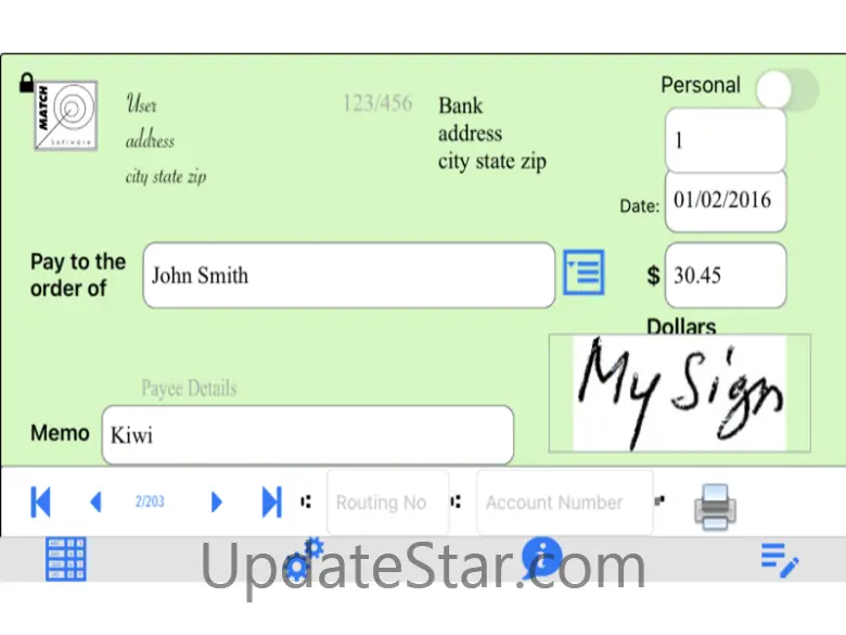 Check Writer Basic 2.00