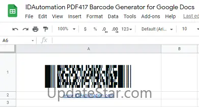 Sheets PDF417 Script for Google 21.06