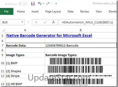 Excel Linear + 2D Barcode Generator 2023