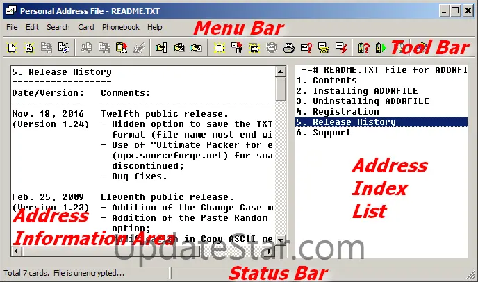 Personal Address File 1.24