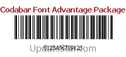 Codabar Font Package 15.03