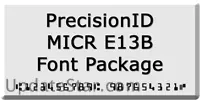 PrecisionID MICR E13B Fonts 3.0
