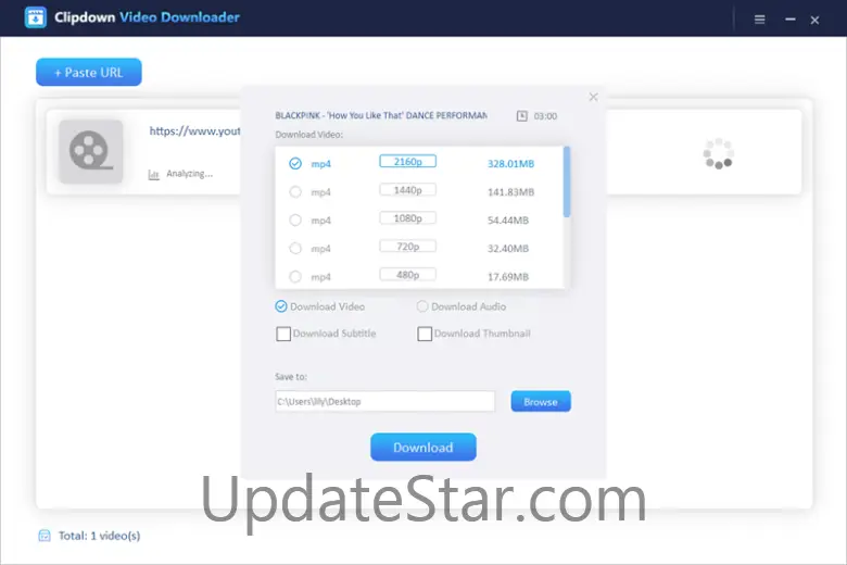 clipdown video downloader 2.0