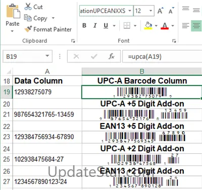 GS1 UPC EAN Barcode Font Package 2023