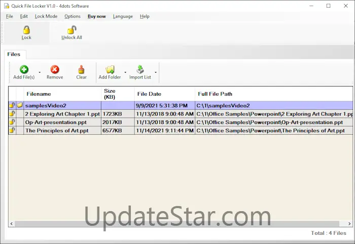 Quick File Locker 1.0