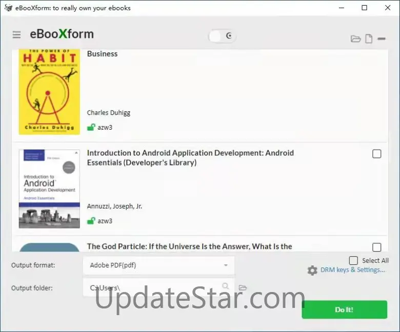 EbooXform for Windows 1.3.0
