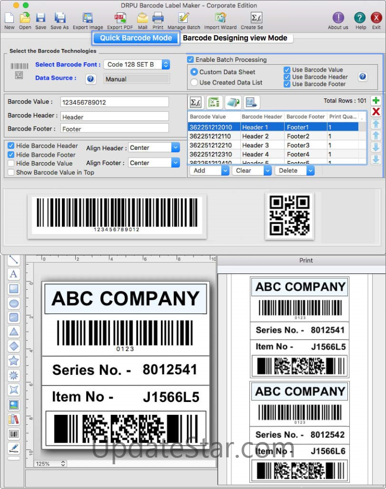 Barcode Generator Corporate for Mac 9.3.2.1