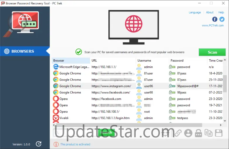 Browser Password Recovery Tool 2.0.0