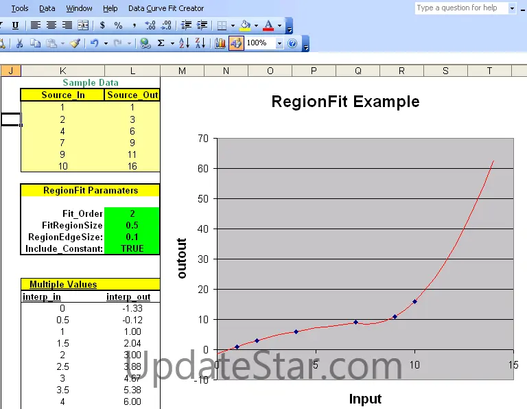 Data Curve Fit Creator Add-in 2.80