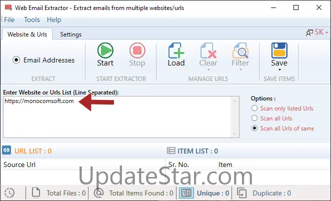 Advanced Web Email Extractor 11.2.2205.33