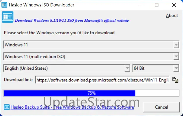 Hasleo Windows ISO Downloader 1.0
