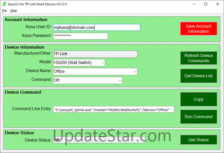 SassyCLI for TP-Link Smart Devices 1.0.0