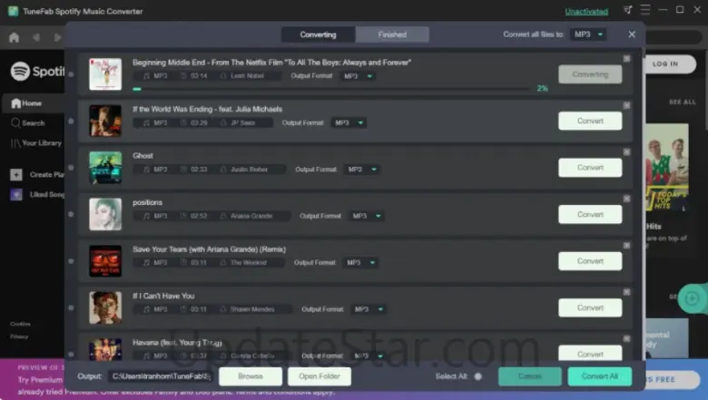 TuneFab Spotify Music Converter 3.1.27