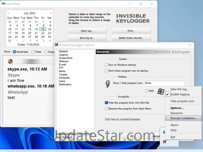 BlazingTools Invisible Keylogger 1.99