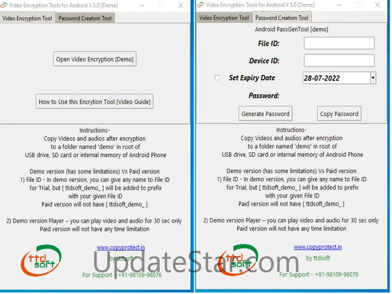 ttdsoft Android Video Encryption Tool 5.0