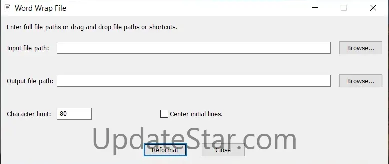 WordWrapFile 1.0