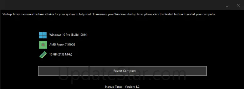 Startup Timer 1.2