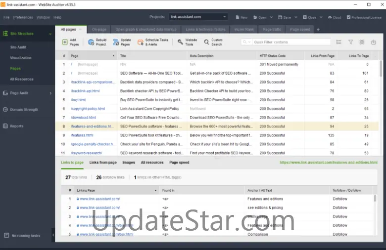 WebSite Auditor Professional 4.58.6