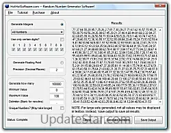 Random Number Generator Software 10.1