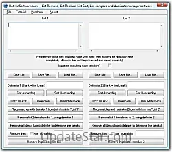 List manager Remove List Replace Softwar 18.1