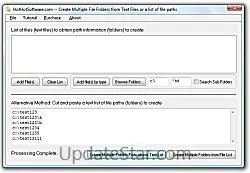 Create Multiple File Folders from Text 10.8